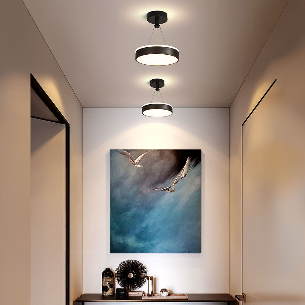 Slank Moderne Metall LED Pendel Taklamper Luvikno