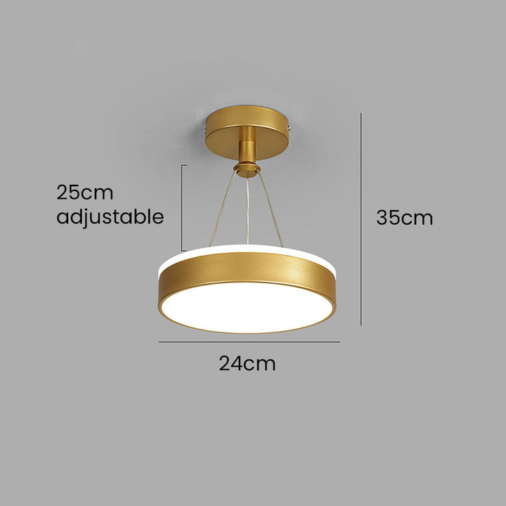 Slank Moderne Metall LED Pendel Taklamper Luvikno
