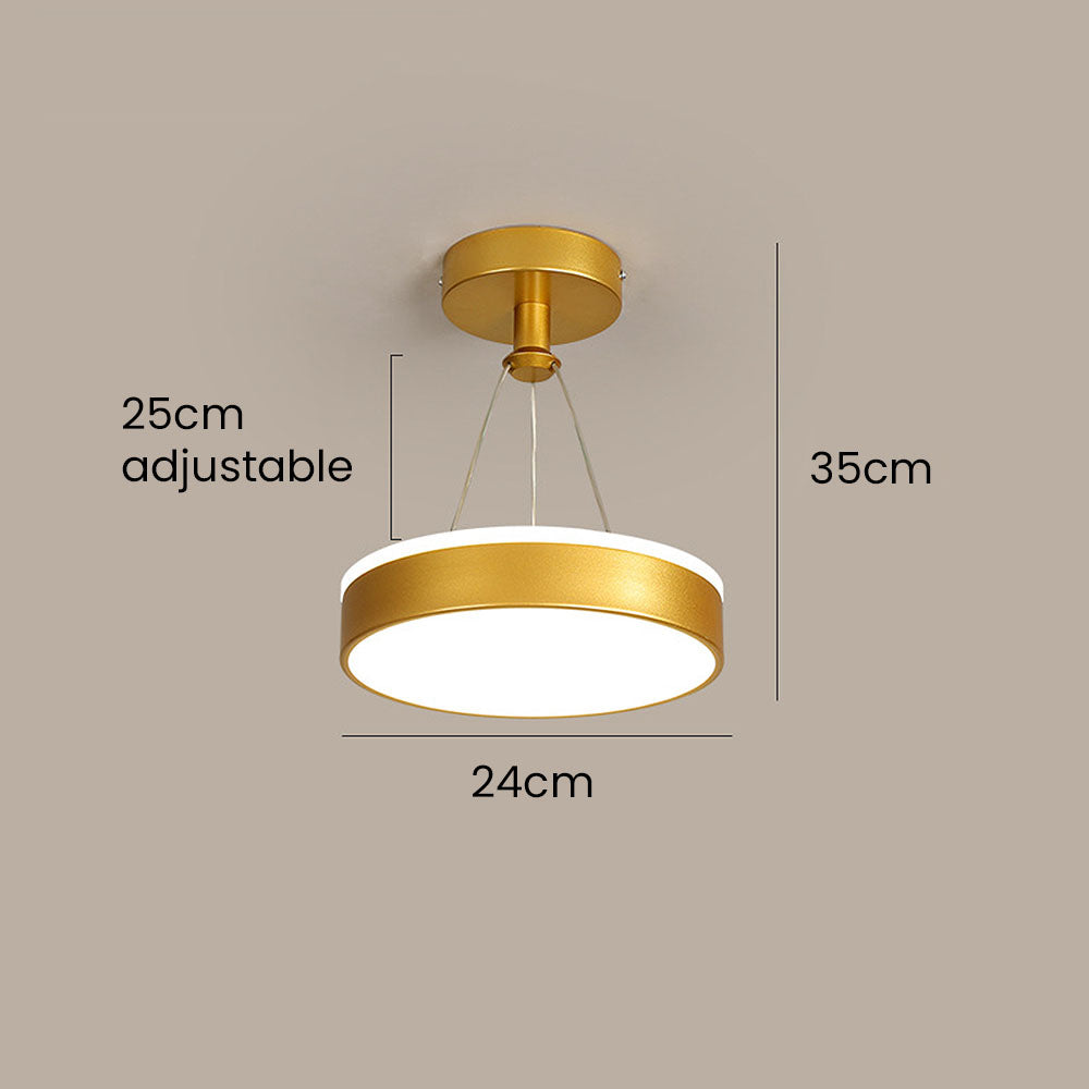 Slank Moderne Metall LED Pendel Taklamper Luvikno