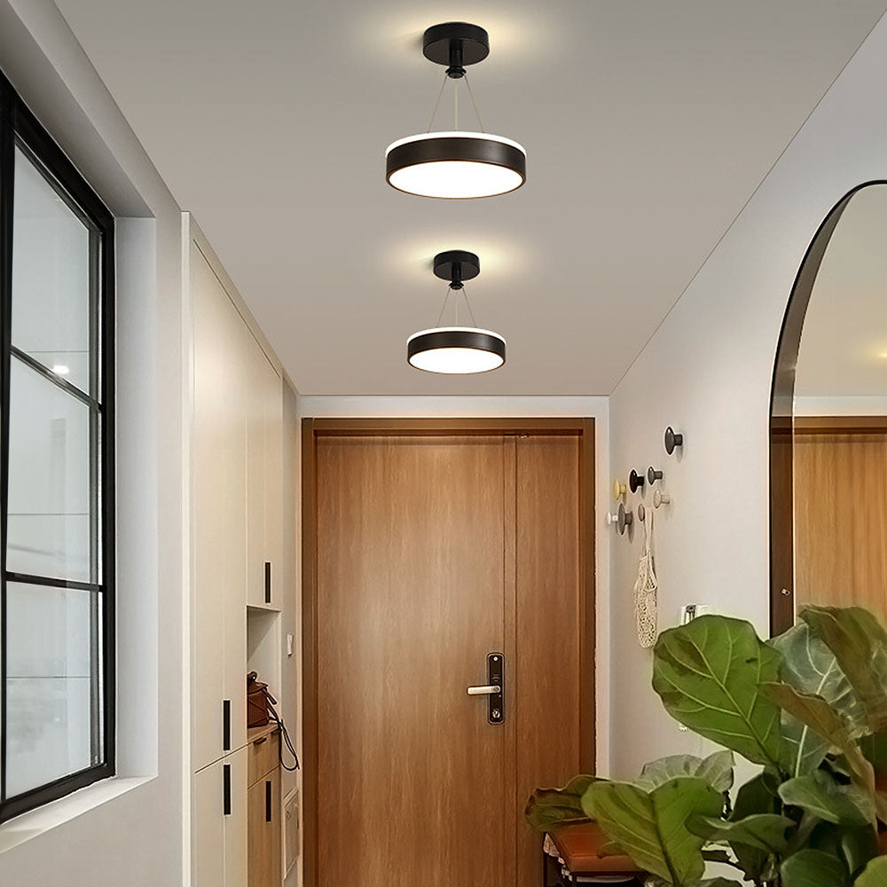 Slank Moderne Metall LED Pendel Taklamper Luvikno
