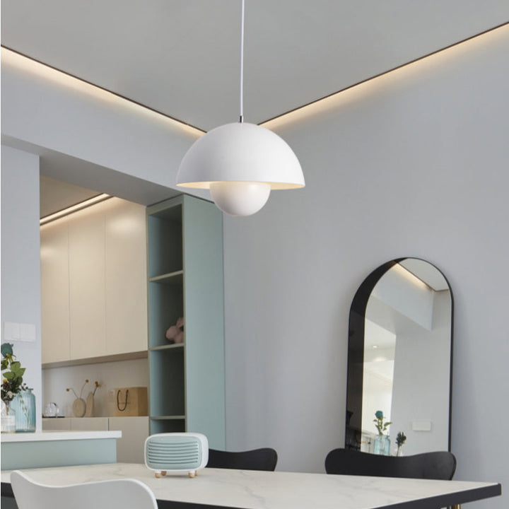 Luvikno | AuraLuxe LED Pendellampe | Moderne Design | Dimmbar Stemningslys | Elegant Belysning for Spisestue & Stue