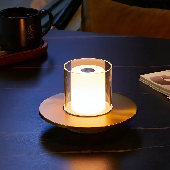 Glass Candle Table Lamp | Luvikno