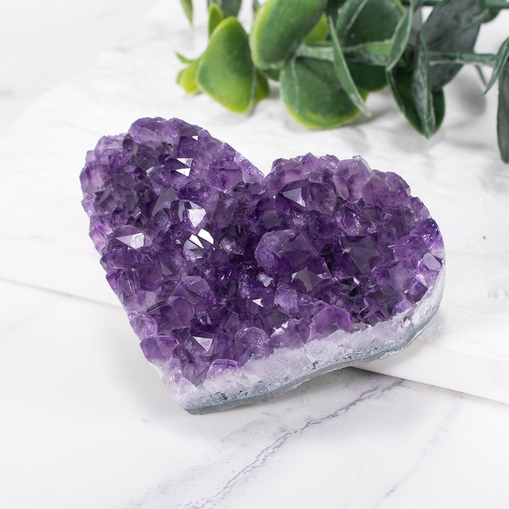 Luvikno | Amethyst Kluster Hjerte