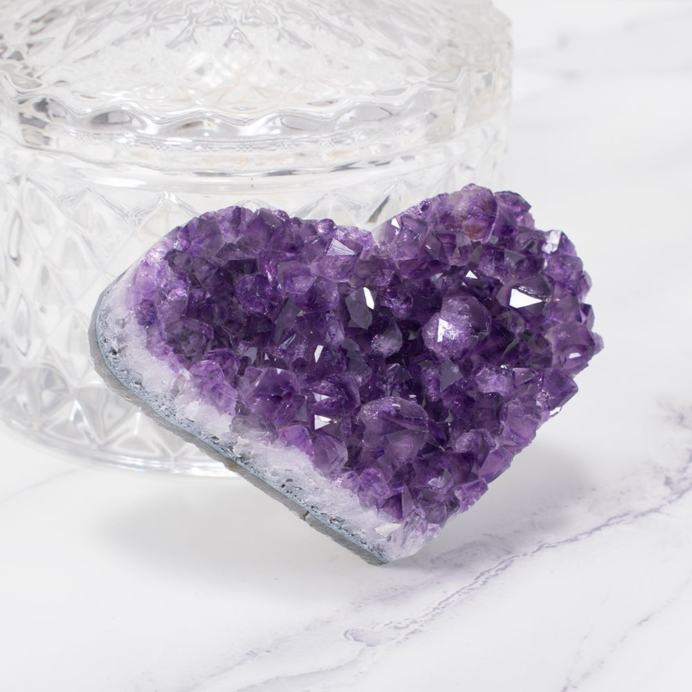 Luvikno | Amethyst Kluster Hjerte