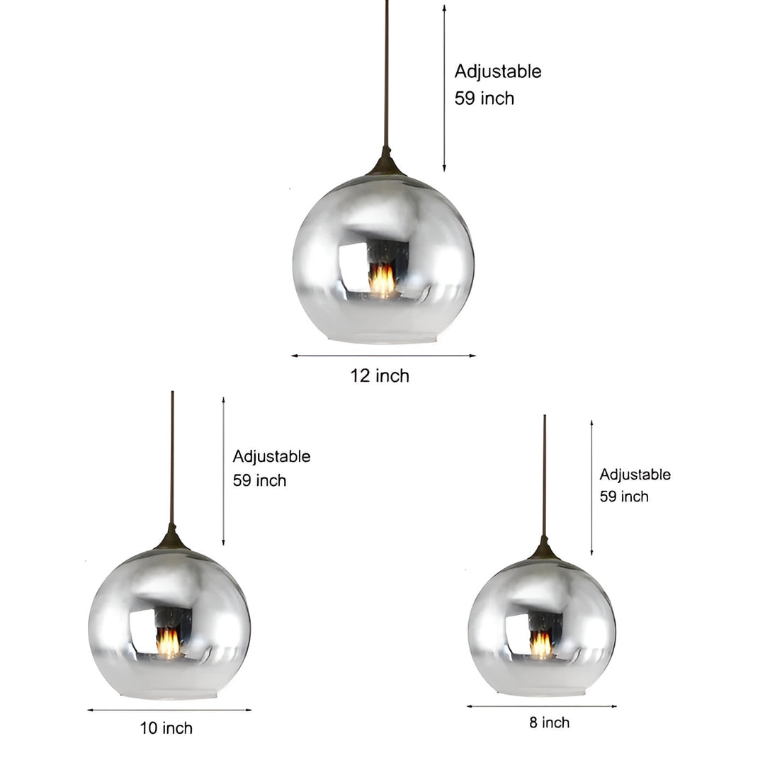 Industril Glass Pendel Lys med LED – Moderne & Dekorativ | Ideell for Kjøkken, Spisestuer & Barer | Luvikno