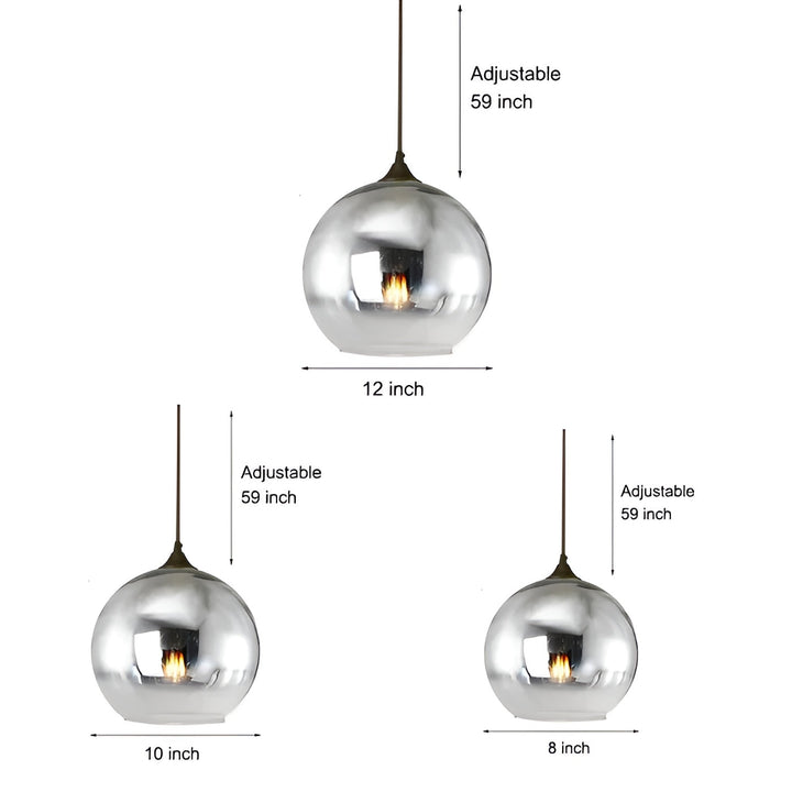 Industril Glass Pendel Lys med LED – Moderne & Dekorativ | Ideell for Kjøkken, Spisestuer & Barer | Luvikno