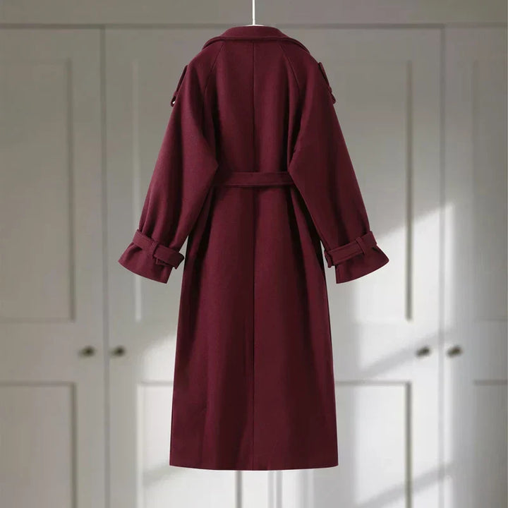 Luvik | Damejakke - Elegant og komfortabel jakke med belte og dobbelte knapper for kalde dager