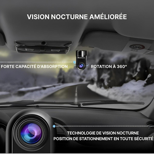 Smart Dashcam med AI, GPS og stemmestyring – For komplett parkering og kjøring sikkerhet | Luvikno
