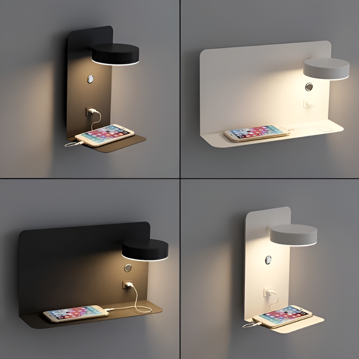Luvikno | DazzleShelf Minimalist Oppladbar USB Nattlys