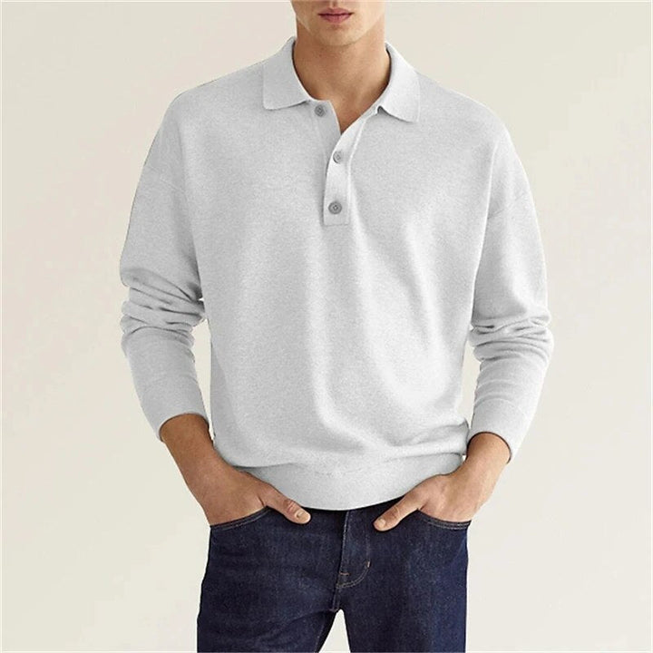 Luvik | Håndlaget polo shirt med lange ermer