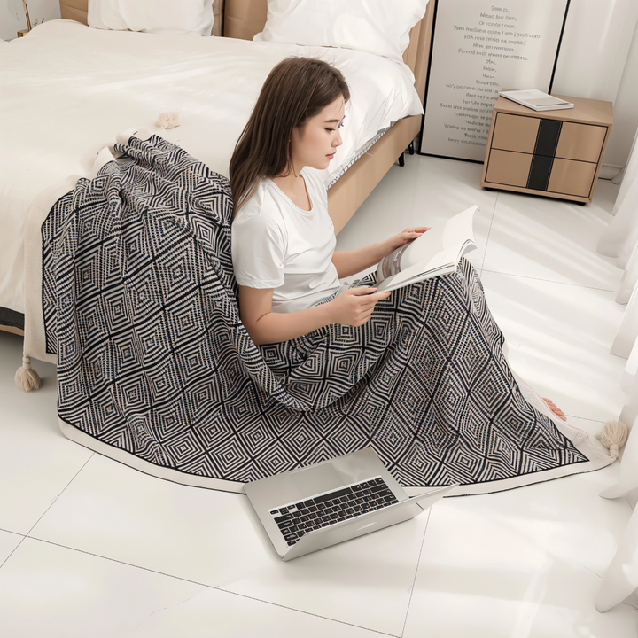 Luvikno | GeoComfort Fleece Tepper – Myk, lett polyester med moderne trykk