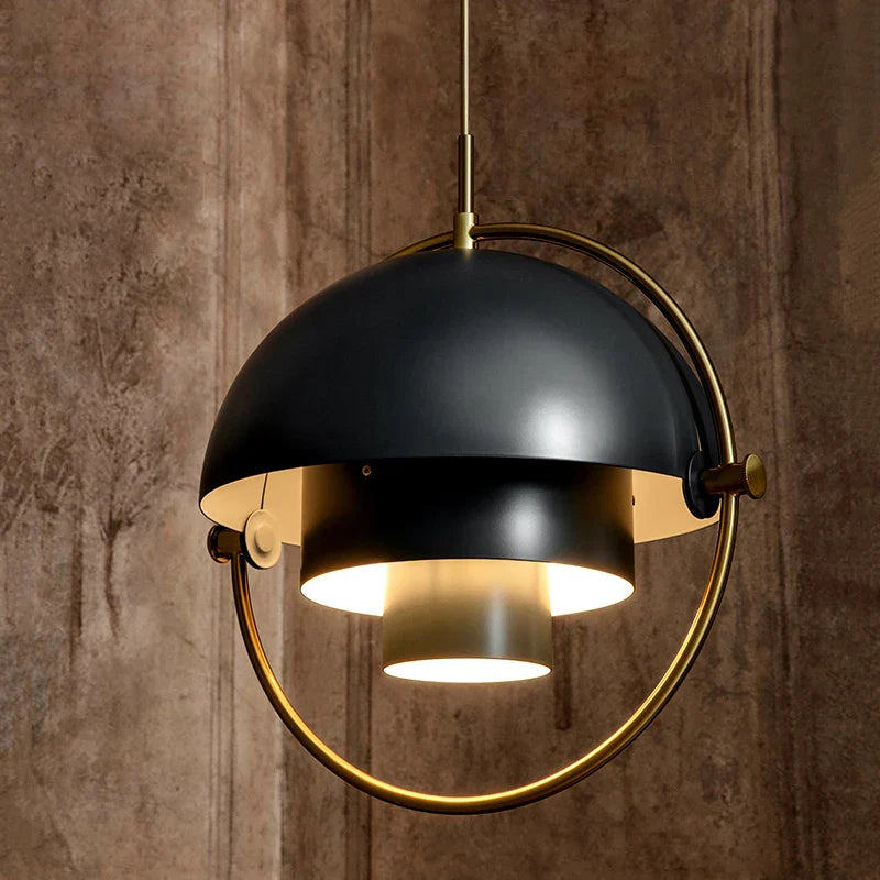 Moderne dansk jern pendellampe – minimalistisk industriell design for spisestue og stue | Luvikno