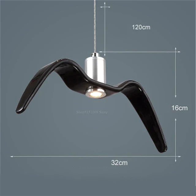 Moderne Designer Fugl Lys – Kreativ Pendellampe for Stue eller Spiserom | Luvikno