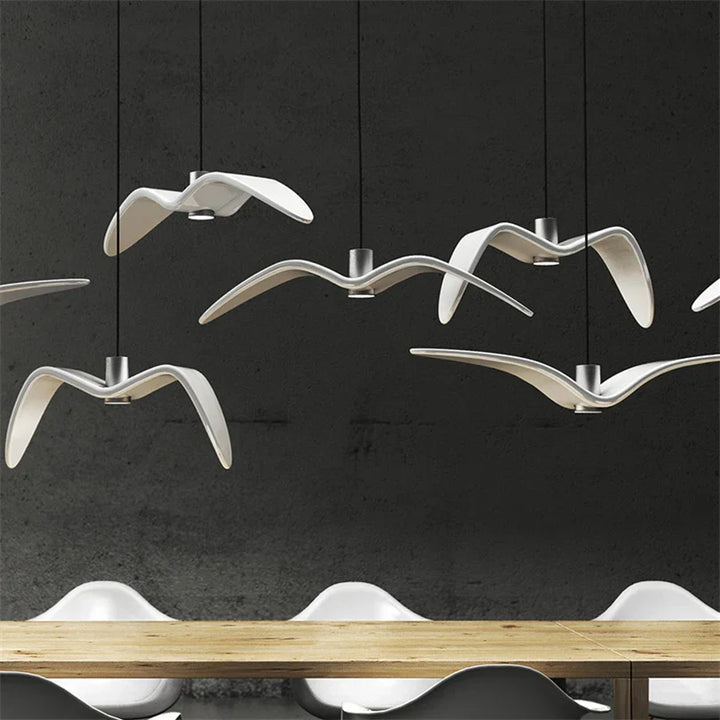 Moderne Designer Fugl Lys – Kreativ Pendellampe for Stue eller Spiserom | Luvikno