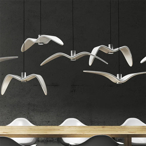 Moderne Designer Fugl Lys – Kreativ Pendellampe for Stue eller Spiserom | Luvikno