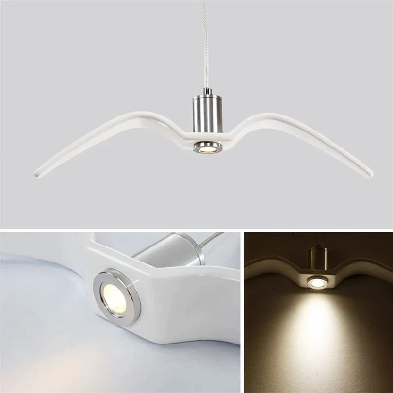 Moderne Designer Fugl Lys – Kreativ Pendellampe for Stue eller Spiserom | Luvikno