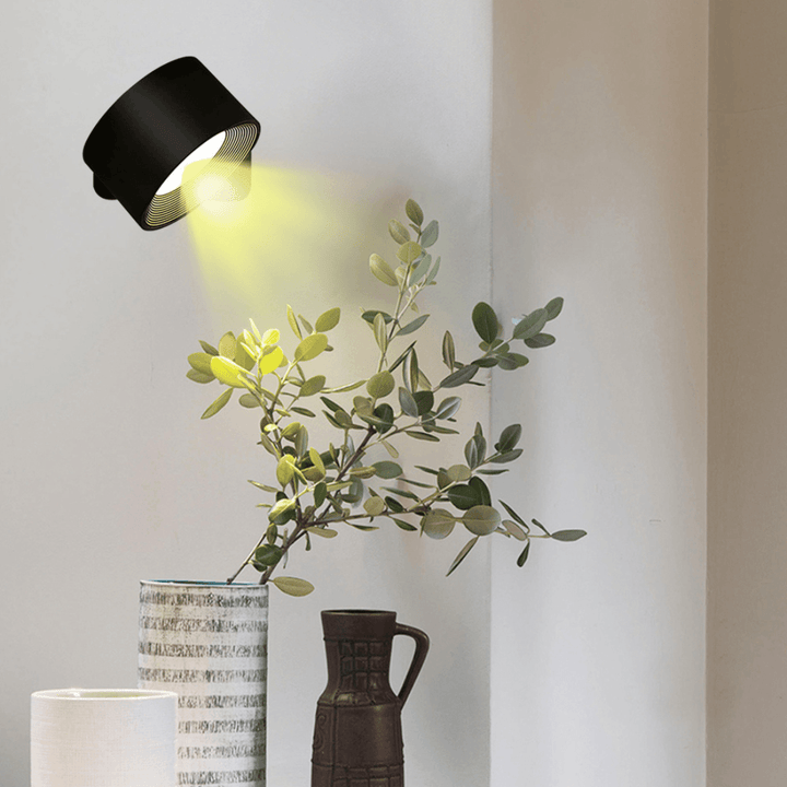 Trådløs Vegglampe – 360° Justerbar og Oppladbar LED-belysning (USB)