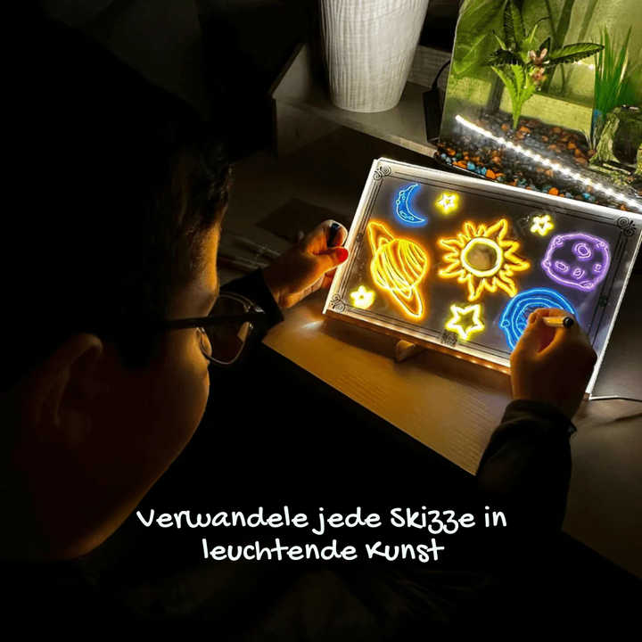 Luvikno | LumiArt LED skilt | Kreativt tegnebrett for strålende kunstverk