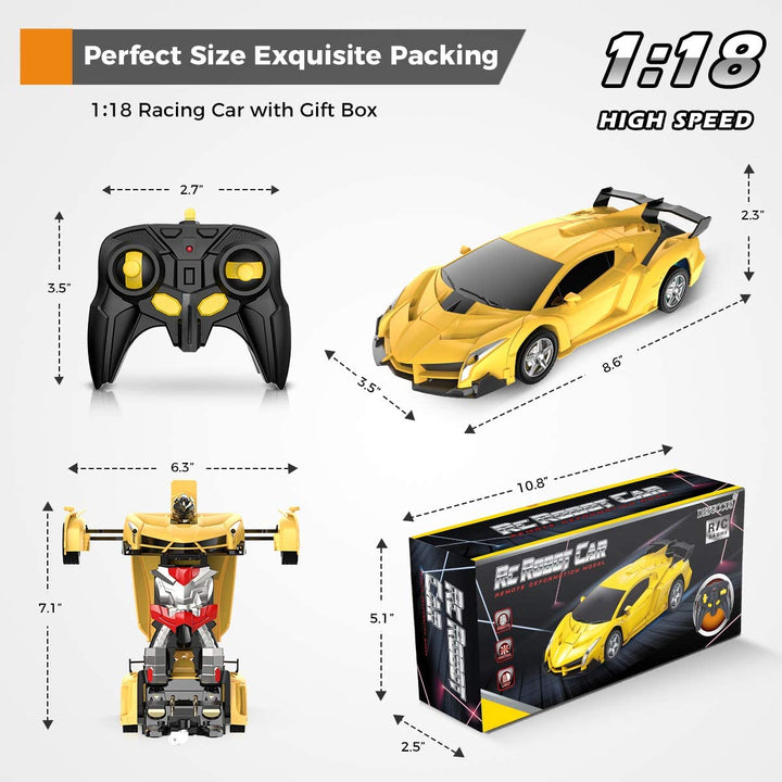 Transformerende Robot RC Biler for Barn Luvikno