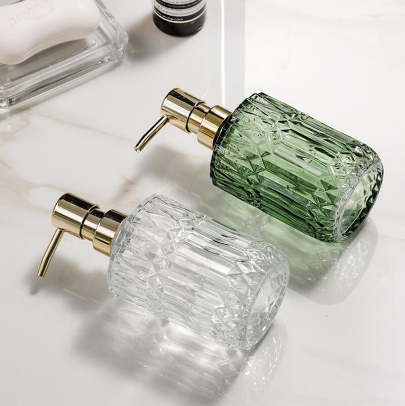 Luvikno | Diamantmønster Glass Såpeholder