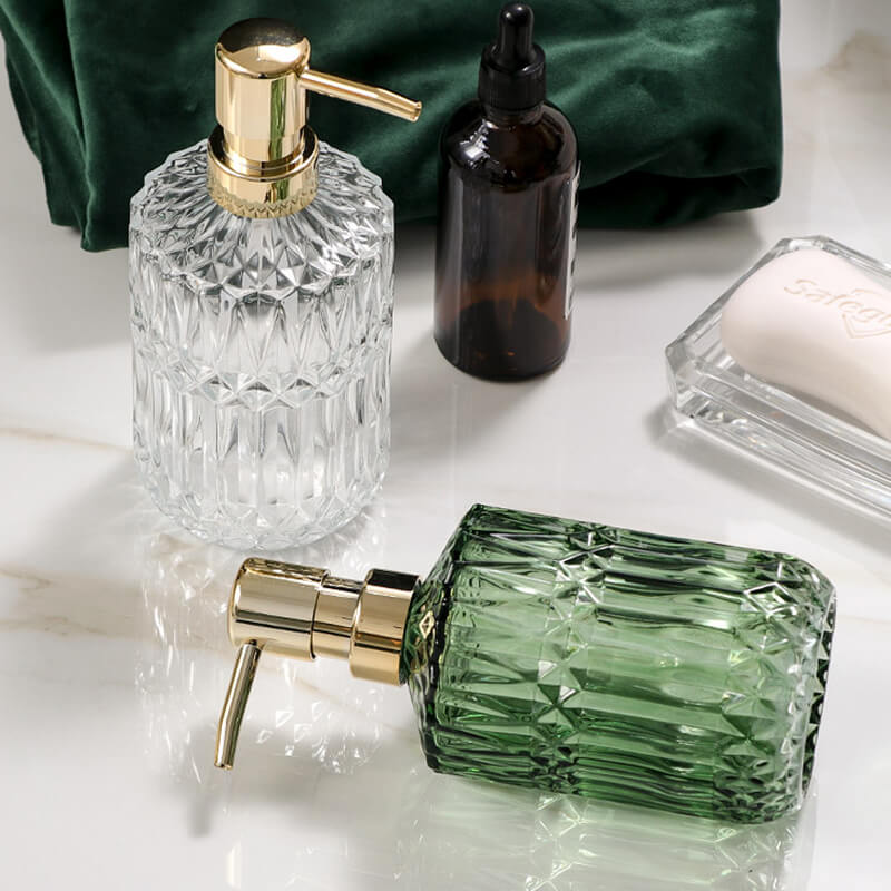 Luvikno | Diamantmønster Glass Såpeholder