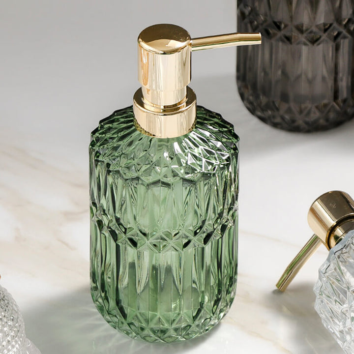 Luvikno | Diamantmønster Glass Såpeholder