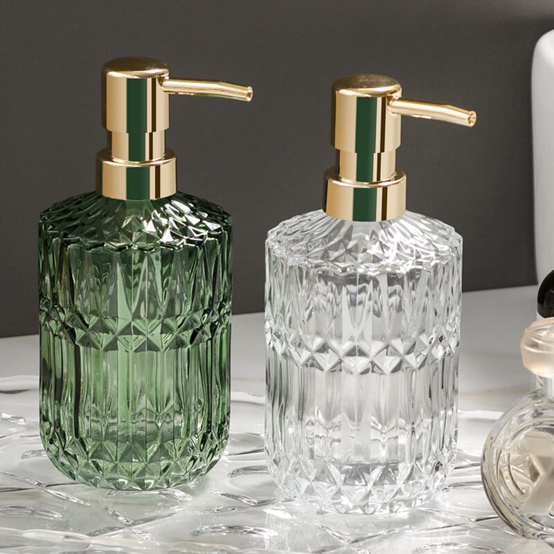 Luvikno | Diamantmønster Glass Såpeholder