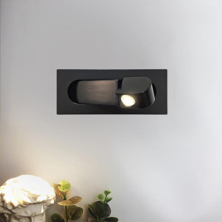 Luvikno | LED Nattbordslampe LUMEVIA | 3 Lysfarger | Aluminiumlegering | Ø19 cm x H8 cm | Med Trykknapp