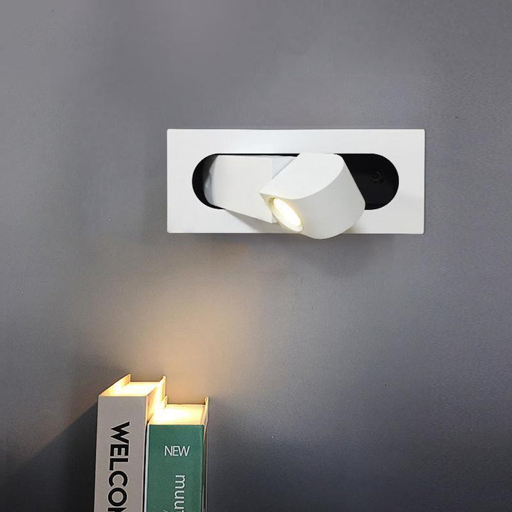 Luvikno | LED Nattbordslampe LUMEVIA | 3 Lysfarger | Aluminiumlegering | Ø19 cm x H8 cm | Med Trykknapp