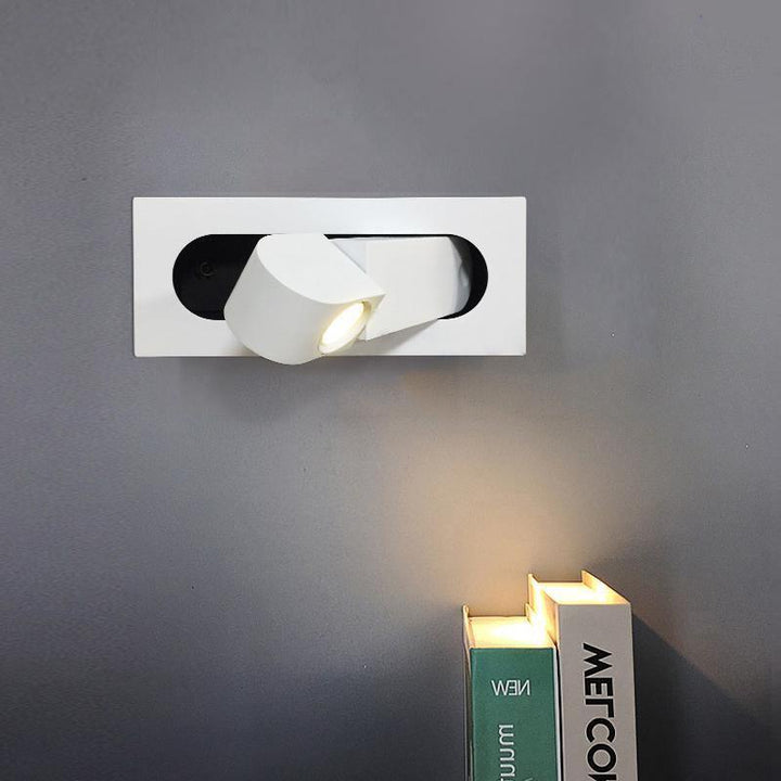 Luvikno | LED Nattbordslampe LUMEVIA | 3 Lysfarger | Aluminiumlegering | Ø19 cm x H8 cm | Med Trykknapp
