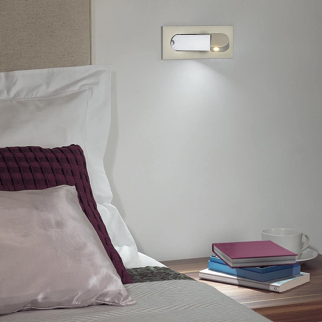 Luvikno | LED Nattbordslampe LUMEVIA | 3 Lysfarger | Aluminiumlegering | Ø19 cm x H8 cm | Med Trykknapp