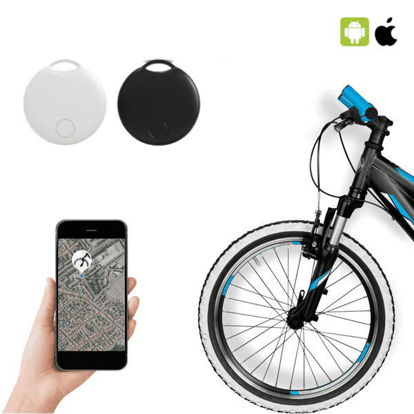 Luvikno | GPS Sykkeltracker | Ultra-presis, abonnement-fri & vanntett for sykler, biler & motorsykler
