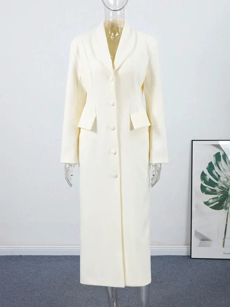 Luvik | Naisten takki - Tyylikäs villatakki klassisella käänteellä ja lämpimällä vuorilla syksyyn ja talveen