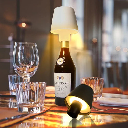 Luvikno | Bottlelight - Trådlampet, oppladbar lampe for flasker