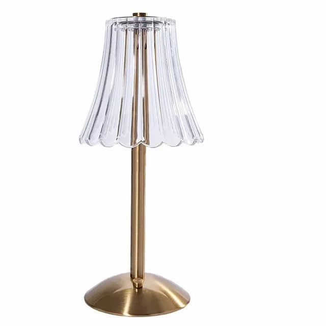 Trådlamp LED bordlampe med dimmefunksjon – Øyevennlig nattbordlampe for stue og soverom | Luvikno