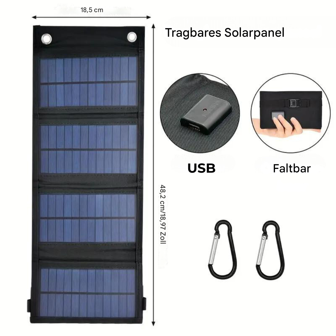 Luvikno | Sammenleggbar Solenergi Bank - SolarMate