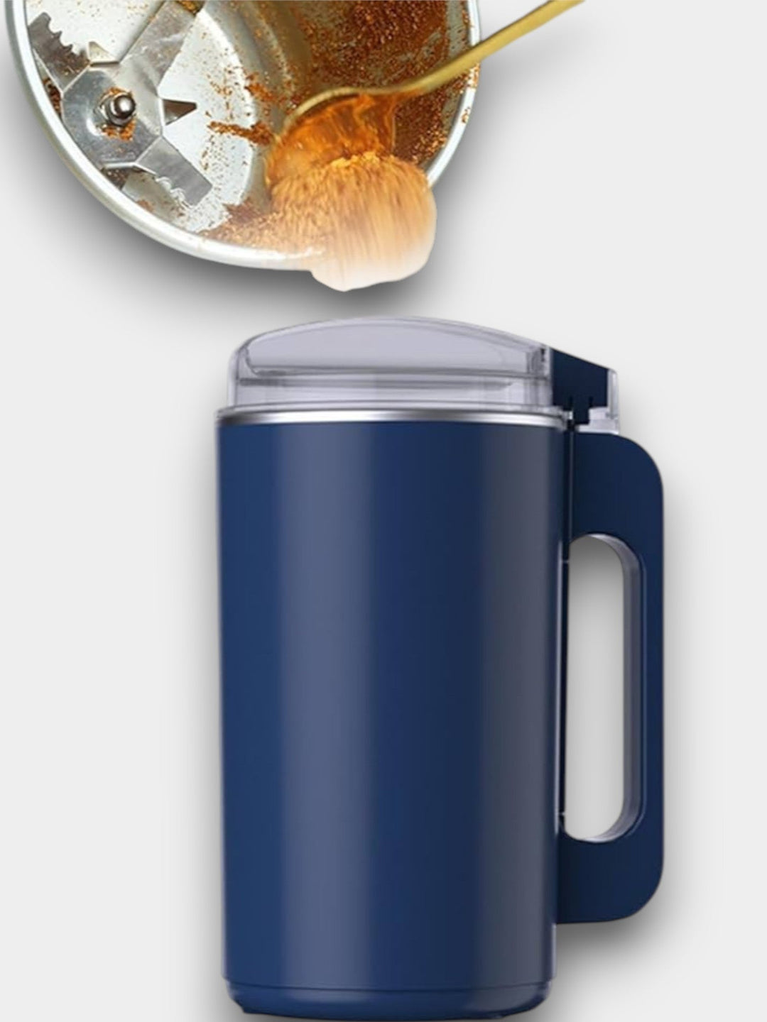 Bærbar elektrisk kaffekverner 600 ml – kaffebønnekverner med sikkerhetsmekanisme og kniver av rustfritt stål | Luvikno