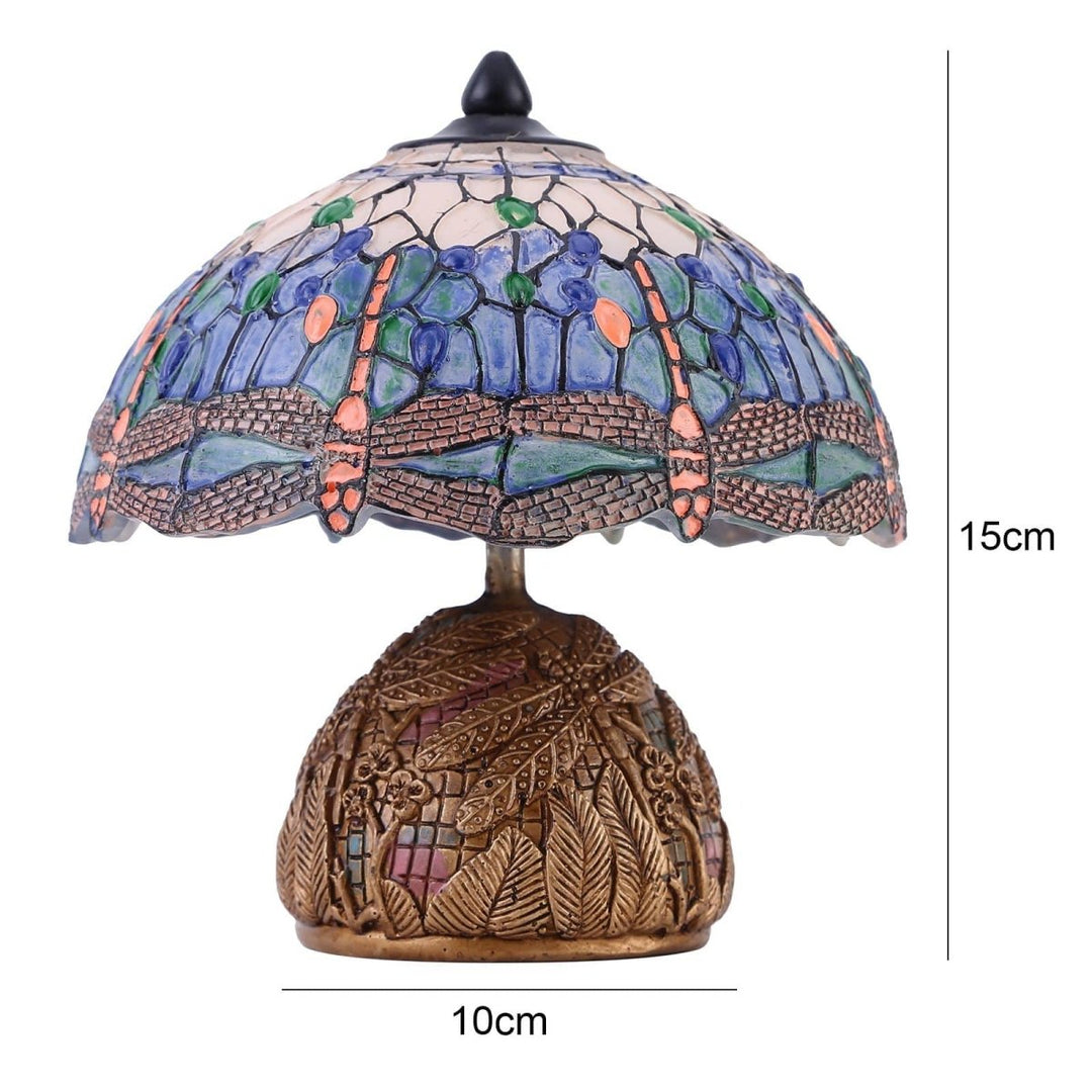 Vintage-Dragonfly-Lampe - Floral Eleganse og Mykhet | Luvikno