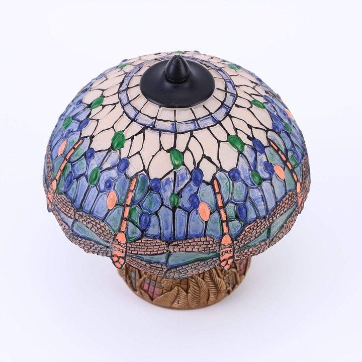 Vintage-Dragonfly-Lampe - Floral Eleganse og Mykhet | Luvikno