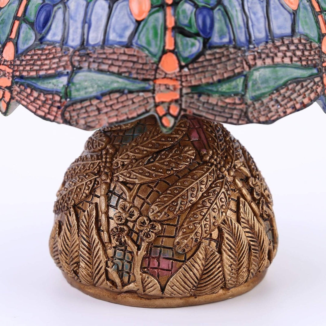 Vintage-Dragonfly-Lampe - Floral Eleganse og Mykhet | Luvikno
