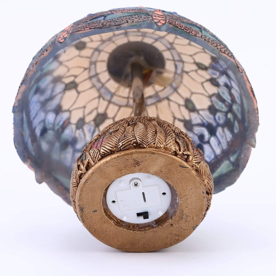 Vintage-Dragonfly-Lampe - Floral Eleganse og Mykhet | Luvikno