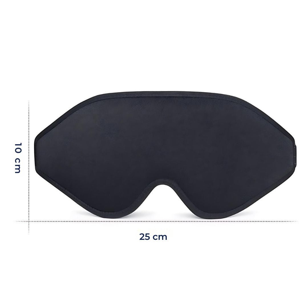 DreamSeal 3D Søvn Øyemasker | Lysblokkerende Maske - Søvn Blindfold - for Reiser - Meditasjon - Insomni - Dyp Søvn - Justerbar Stropp Luvikno