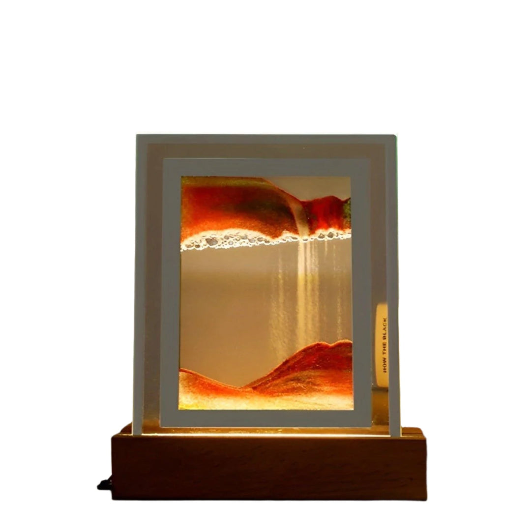 Hypnotisk Sand Kunst Lampe med Beroligende LED Lys Luvikno