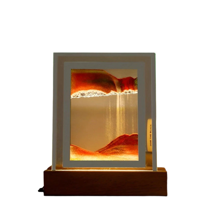 Hypnotisk Sand Kunst Lampe med Beroligende LED Lys Luvikno