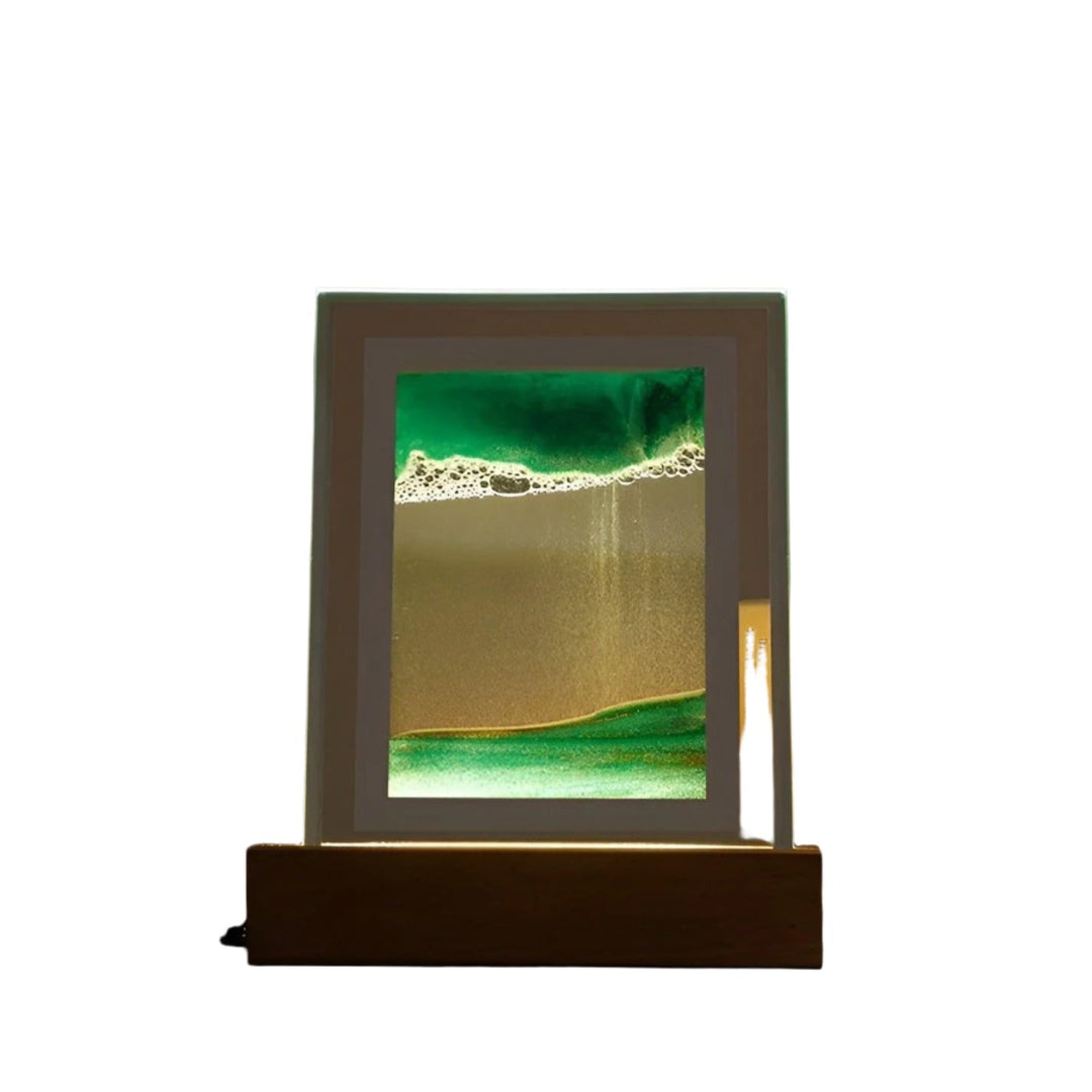 Hypnotisk Sand Kunst Lampe med Beroligende LED Lys Luvikno