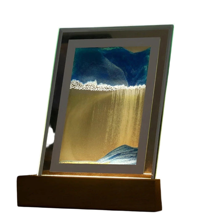 Hypnotisk Sand Kunst Lampe med Beroligende LED Lys Luvikno