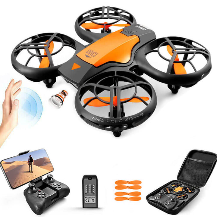 Luvikno | Kamera for Nybegynnere | Flygende RC Quadcopter med Bevegelse og Mobilkontroll