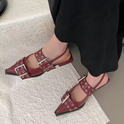 Luvik | Tyylikkäät Slingback Tasapohjaiset Kengät