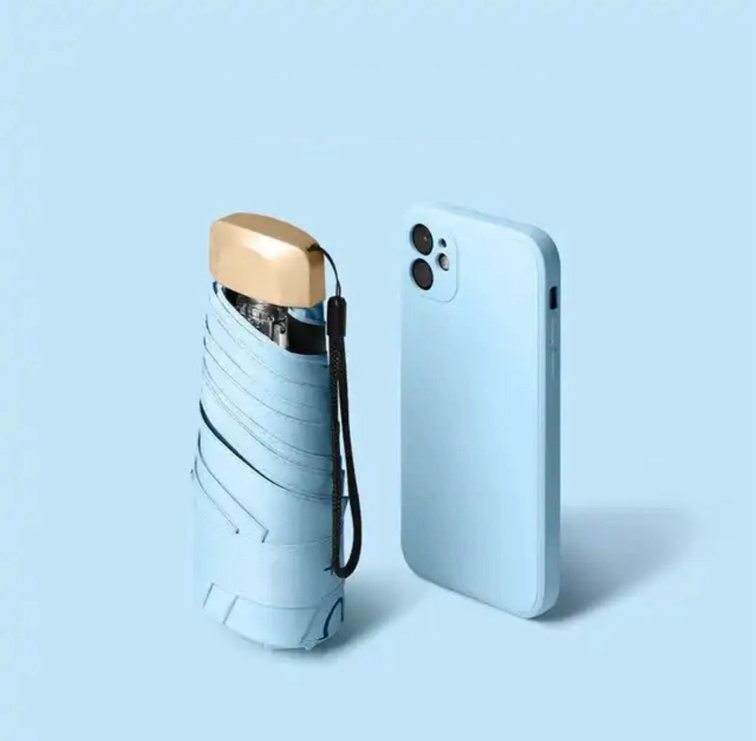 Mini Pocket Paraply UV Beskyttelse Kompakt | Luvikno
