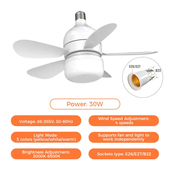 Takvifte med LED-lampe | Luvikno